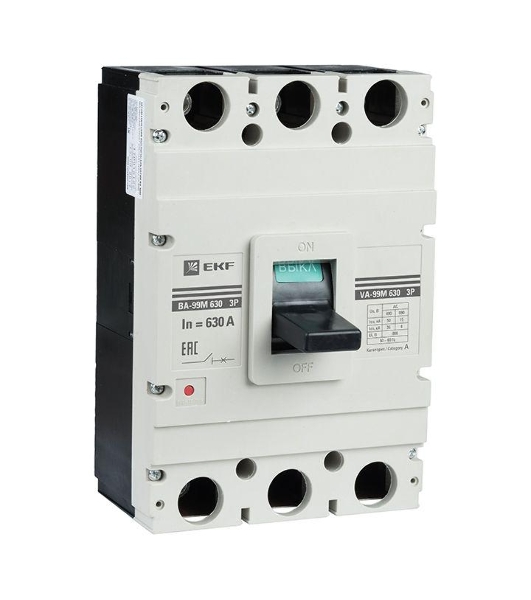 Выключатель автоматический 3п ВА-99М 630/630А 50кА Basic EKF mccb99-630-630m