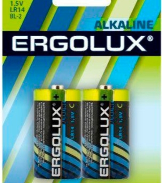 Элемент питания алкалиновый Ergolux LR14 BL-2 LR14 BL-2 1.5В Alkaline (2шт в упаковке)