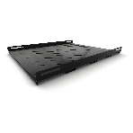 Полка стационарная Hyperline TSH3H-650-RAL9004 1U нагр.:100кг. 19' 650мм черный (упак.:1шт), фото2