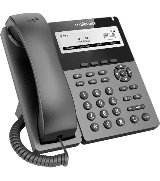Телефон IP Flyingvoice P22P серый (упак.:1шт)