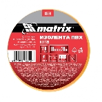 Изолента ПВХ Matrix 19 мм х 20 м, желтая, 150мкм, фото 1