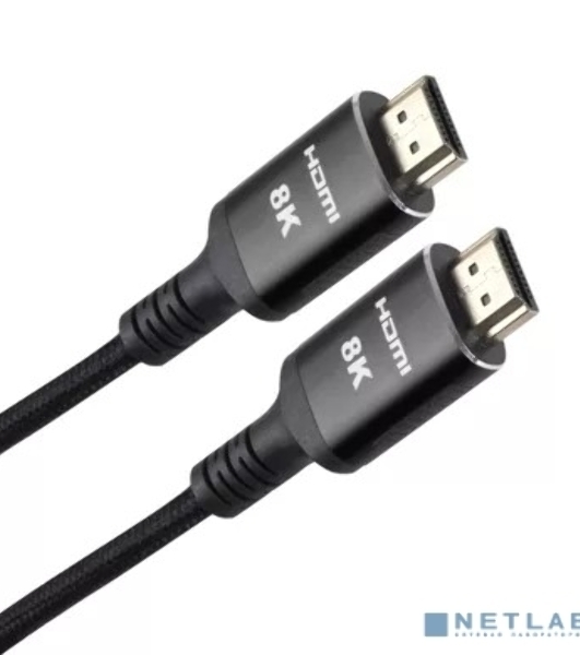 Кабель iOpen HDMI 19M/M,ver. 2.1 8KX60Hz (Econom) оплетка 2m ACG859B-2.0