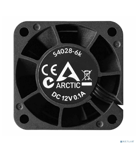 Вентилятор для корпуса Arctic S4028-6K черный, 40 мм, 6000 об/мин, 4 pin