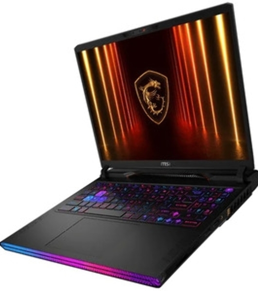 Ноутбук MSI Raider 16 HX AI A2XWHG-814XRU/16'/IPS/Intel Core Ultra 7 255HX/32Gb/1Tb SSD/NVIDIA GeForce RTX5070Ti 12Gb/DOS/черный/2.7kg