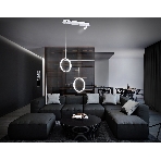 Светильник Ambrella light FL5272/2+1 WH белый 38W 3000K/4200K/6400K+4200K 500*90*1200 (ПДУ ИК), фото6