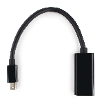 Переходник miniDisplayPort - DisplayPort, Cablexpert A-mDPM-DPF-001, 20M/20F, 16см, черный, пакет, фото3