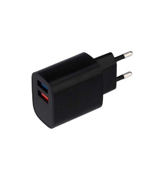 Сетевое зарядное устройство Rexant 2 x USB, 5V, 2.4 A, черный