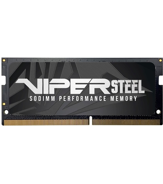 Оперативная память Patriot Viper Steel, DDR4, 8GB (1x8GB), 3200MHz, CL22, с радиатором, черный, SO-DIMM