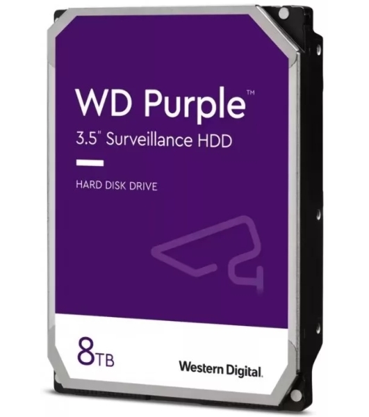 Жесткий диск Western Digital 8Tb Purple SATA III, 5640- rpm, 256Mb, 3.5'