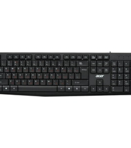 Комплект клавиатура+мышь Acer OMW141 проводной, USB, 1200 DPI, чёрный