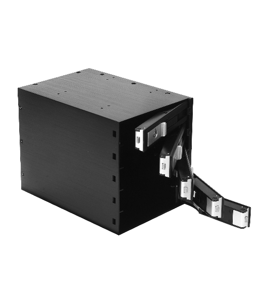 Корзина для HDD ExeGate EX264646RUS HS535-01 (универсальная, на 5*3,5' SATA/SAS HDD, занимает 3*5,25' отсека)