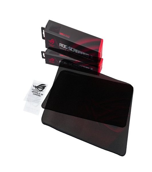 Игровой коврик для мыши ASUS ROG Scabbard II medium (360 x 260 x 3 мм, резина, тканый материал, cиликон, 90MP02H0-BPUA00)