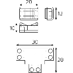 Набор коннекторов Basic: Т-образный коннектор, 3 клипсы, 8-10 мм, IP20, фото 1