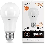 Лампа светодиодная Gauss Elementary 10Вт цок.: E27 груша 220B 3000K св. свеч. белый теп. A60 (упак.: 10 шт), фото6