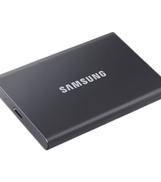 Внешний SSD Samsung T7, 2TB, USB 3.2 Gen 2 Type-C, R/W 1050/1000, титан