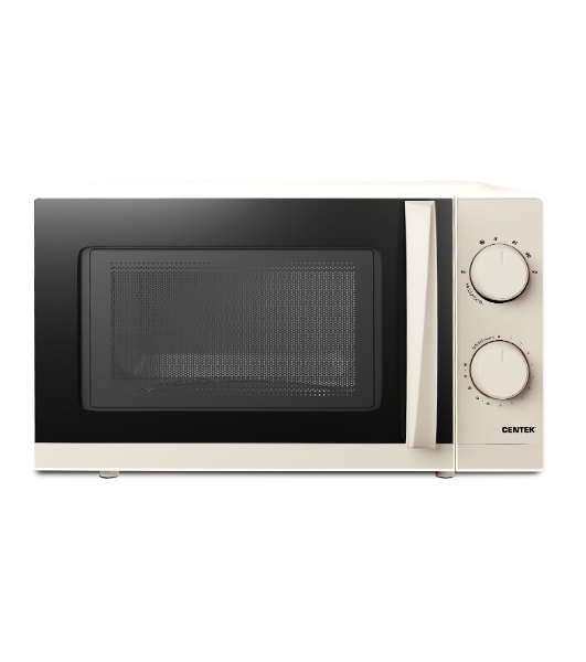 Микроволновая печь Centek CT-1571 бежевый, 20 л, 700 Вт, переключатели - поворотный механизм