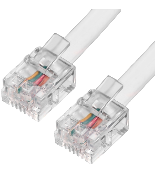 Телефонный шнур Greenconnect удлинитель для аппарата 10.0m GCR-TP6P4C-10.0m, 6P4C (джек 6p4c - jack 6p4c) белый Greenconnect Телефонный шнур удлинитель для аппарата 10.0m GCR-TP6P4C-10.0m, 6P4C (джек 6p4c - jack 6p4c) белый