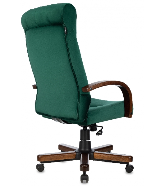 Кресло Бюрократ T-9928WALNUT Fabric Italia Green зеленый, ткань