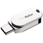 Флешка USB Netac U785 (NT03U785C-032G-30PN), 32Gb, USB 3.0/TypeC, R/W 110/45, серебристый, фото13