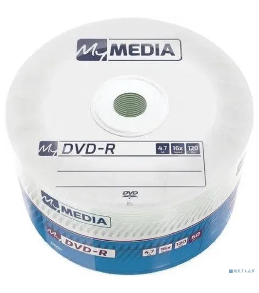 Диск DVD-R MyMedia 4.7Gb 16x Pack wrap (50шт) (69200)