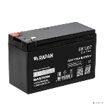 Аккумуляторная батарея Бастион RAPAN SB 1207 АКБ свинцово-кислотная тип AGM 12V 7А·ч I зар.2,1А, ножевые клеммы (9163), фото 1