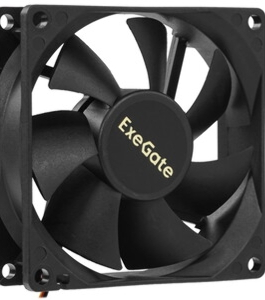Вентилятор для корпуса ExeGate EX08025B3P-24 черный, 80 мм, 2900 об/мин, 30.6 дБ, 3 pin