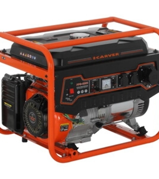 Электрогенератор бензиновый Carver PPG-8000, 6.5 кВт, 78 дБ, 81 кг