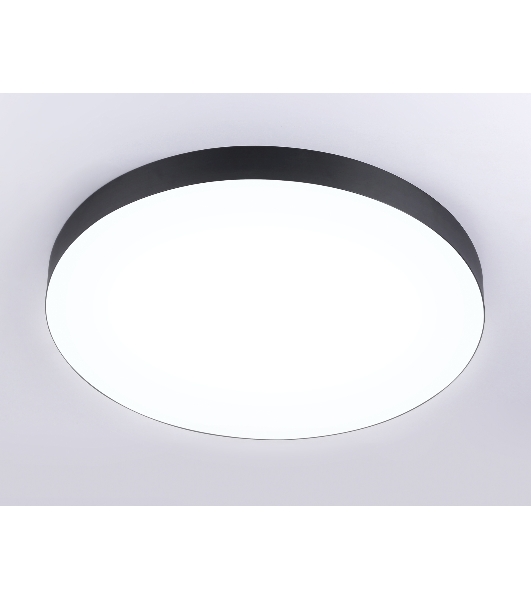 Потолочный светодиодный светильник Ambrella light FV5538 BK черный LED 90W 4200K D600*58 (Без ПДУ)