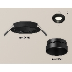 Комплект встраиваемого светильника Ambrella light XC6513021 SBK/PBK черный песок/черный полированный MR16 GU5.3 (C6513, N6131), фото 1