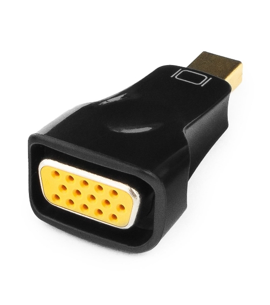Переходник miniDisplayPort - VGA, Cablexpert A-mDPM-VGAF-01, 20M/15F, черный, пакет