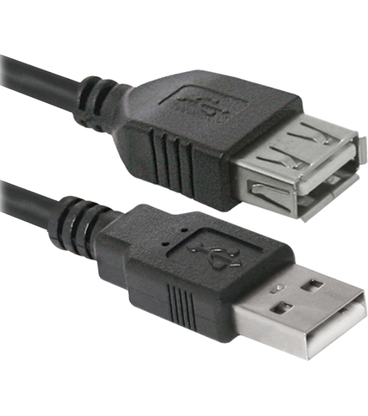 Кабель Defender USB 2.0USB02-06,AM-AF 1.8м, PolyBag,