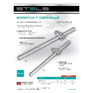 Вороток Stels 115 мм, квадрат 1/4', CrV