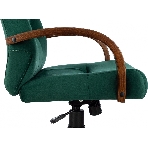 Кресло Бюрократ T-9928WALNUT Fabric Italia Green зеленый, ткань, фото17