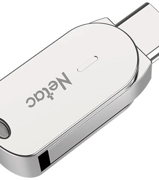 Флешка USB Netac U785 (NT03U785C-032G-30PN), 32Gb, USB 3.0/TypeC, R/W 110/45, серебристый