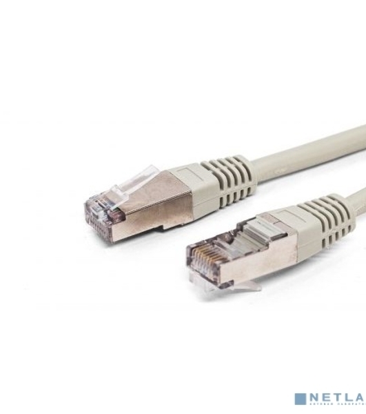 Кабель патч-корд, Filum FL-F5-1M F/UTP 5e cat. 1м, 26AWG(7x0.16 мм), омедненный алюминий (CCA), PVC, серый