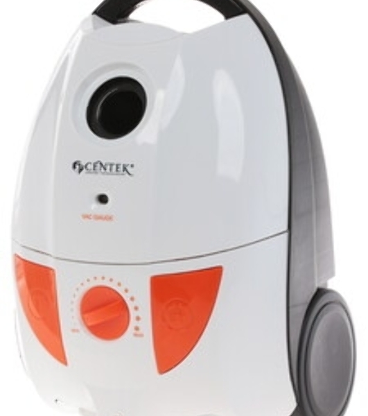 Пылесос Centek CT-2503 белый/оранжевый, 400/2000 Вт, уборка сухая, пылесборник мешок 2.5 л