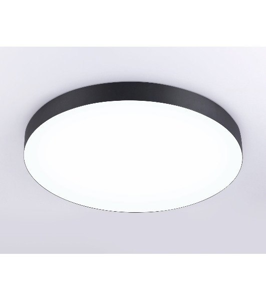 Потолочный светодиодный светильник Ambrella light FV5538 BK черный LED 90W 4200K D600*58 (Без ПДУ)