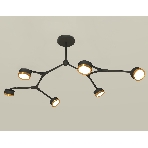 Светильник Ambrella light XB9056152/6 SBK/PYG черный песок/золото желтое полированное GX53 (C9056, N8124), фото3