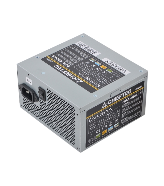 Блок питания Chieftec GPA-450S8 OEM, 450Вт, 80 PLUS, 120мм, серый