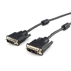 Кабель DVI-D single link Cablexpert CC-DVIL-BK-6, 19M/19M, 1.8м, CCS, черный, экран, феррит.кольца, пакет, фото2