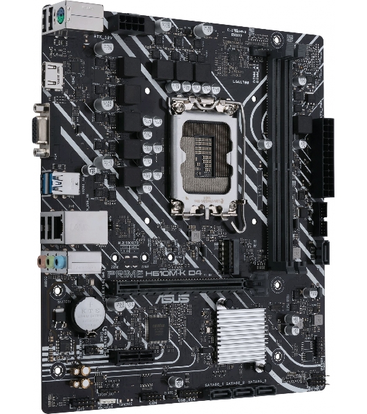 Материнская плата ASUS PRIME B660-PLUS D4, Socket LGA 1700, Intel B660, 4xDDR4, 4xSATA, 3xM.2, 1xPCIe 4.0 x16, 1xPCIe 3.0 x4, 1xHDMI, 1xDP, 1xVGA, 1x 1Gb LAN, 1xUSB-C 3.2 Gen 2x2, 2xUSB-A 3.2 Gen 2, 1xUSB-A 3.2 Gen 1, 2xUSB-A 2.0, 7.1, ATX