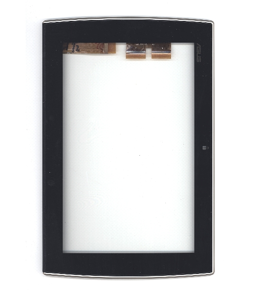 Сенсорное стекло (тачскрин) для Asus Eee Pad Slider SL101, черное с рамкой