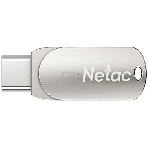 Флешка USB Netac U785 (NT03U785C-032G-30PN), 32Gb, USB 3.0/TypeC, R/W 110/45, серебристый, фото11