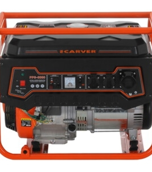 Электрогенератор бензиновый Carver PPG-8000, 6.5 кВт, 78 дБ, 81 кг