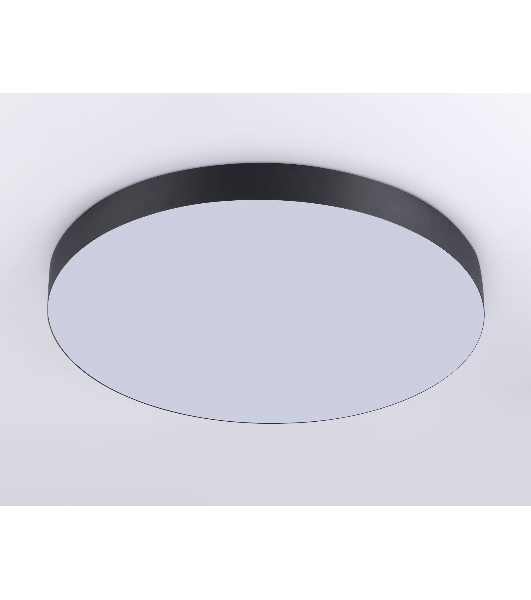 Потолочный светодиодный светильник Ambrella light FV5538 BK черный LED 90W 4200K D600*58 (Без ПДУ)
