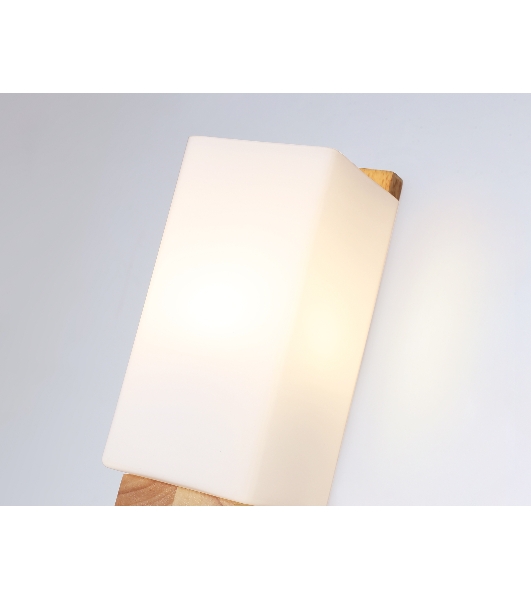 Светильник Ambrella light TR83122 LW/FR светлое дерево/белый матовый E27 max 40W 250*125*100