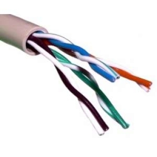 Кабель витая пара Rexant U/UTP cat.5e 4х2х24AWG solid CU PE Outdoor черный (м)