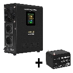 Комплект Источник бесперебойного питания EX295995RUS + батарея 26Aч EX282970RUS 1шт (инвертор, синус, для котла, настенный) ExeGate FineSine SX-500.LCD.AVR.2SH <500VA/300W, чистая синусоида, цветной LCD-дисплей, AVR, 2*Schuko, линейно-интерактивный, крепление настенное/универсальное, черный> + батарея ExeGate DT 1226 (12В, 26Ач) 1шт, фото9