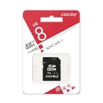 Флеш карта SD 8Gb, Smartbuy SDHC Class 10, фото 1