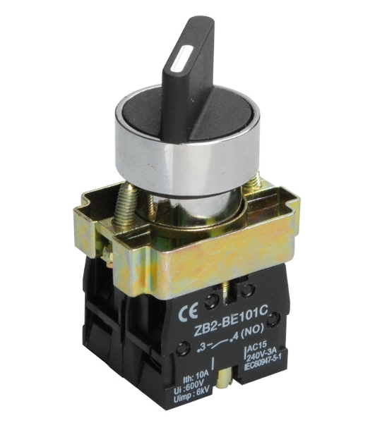 Переключатель LAY5-BD25 на 2 полож. черный I-O станд. ручка IEK BSW60-BD-2-K02